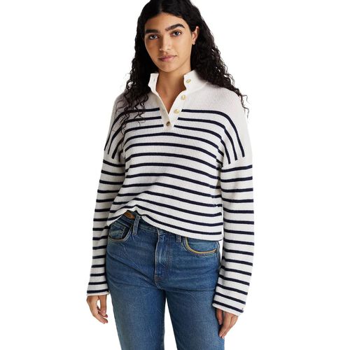 Tommy Hilfiger Gold Button Wool Blend Polo Jumper